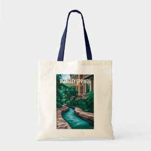 Bolsa Tote Ilustração de Viagem Berkeley Springs West Virgini