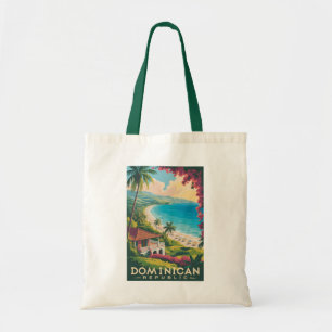 Bolsa Tote Ilustração de Viagem de Arte da Praia da República