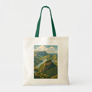 Bolsa Tote Ilustração de Viagem de Arte Vintage da África do