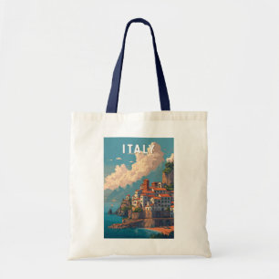 Bolsa Tote Ilustração de Viagem de Arte Vintage Itália