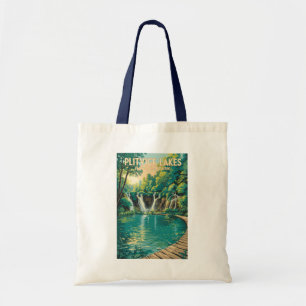 Bolsa Tote Ilustração de Viagem do Parque Nacional dos Lagos 