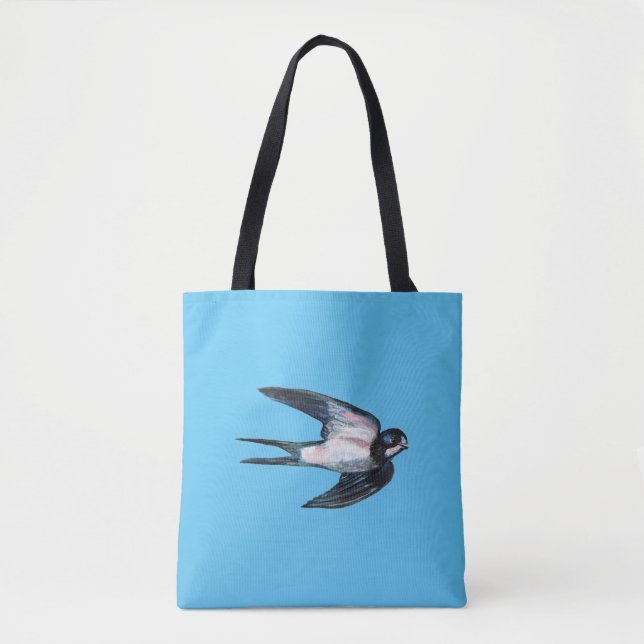 Bolsa Tote Ilustração de Voo de Engorda de Barn (Frente)