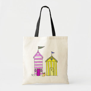 Bolsa Tote Ilustração do Beach Huts 3