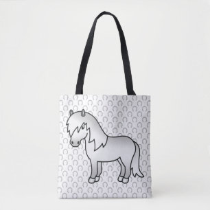 Bolsa Tote Ilustração do desenho animado da cinza Shetland Po