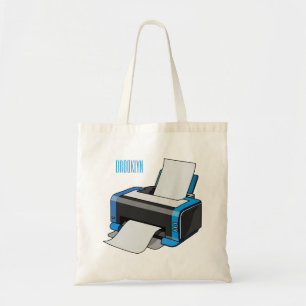 Bolsa Tote Ilustração do desenho da impressora