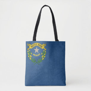 Bolsa Tote Ilustração do Grunge da bandeira do estado de