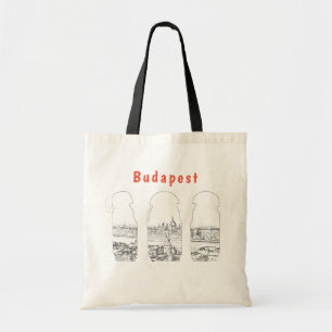 Bolsa Tote Ilustração do Parlamento húngaro e Budapeste