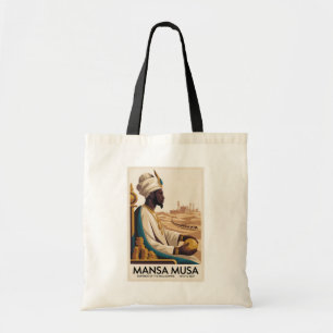 Bolsa Tote Ilustração do Rei Africano do Império Mali Mansa M