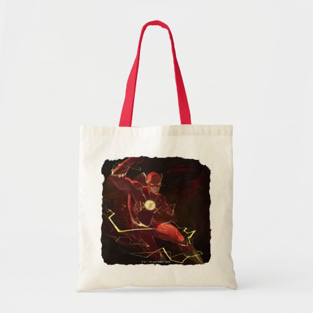 Bolsa Tote Ilustração Flash de Crise Infinita (Frente)