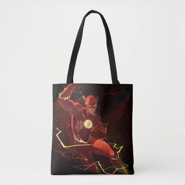 Bolsa Tote Ilustração Flash de Crise Infinita (Frente)