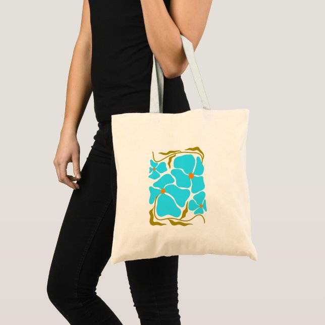 Bolsa Tote Ilustração Floral (Frente (produto))