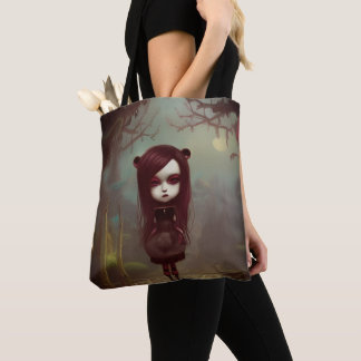 Bolsa Tote Ilustração Gótica Maude