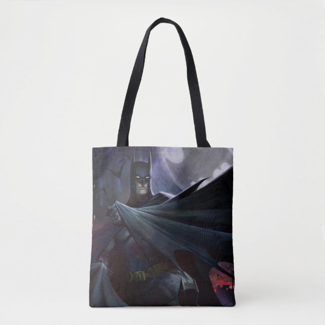 Bolsa Tote Ilustração Infinita de Batman de Crise (Frente)