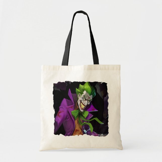 Bolsa Tote Ilustração Infinita de Coringa de Crise (Frente)