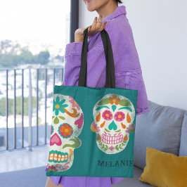Bolsa Tote Ilustração personalizada das cascas de açúcar