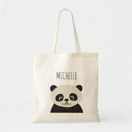 Bolsa Tote Ilustração personalizada de urso panda