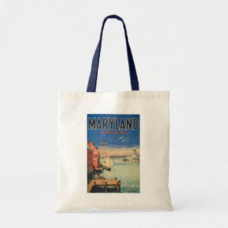 Bolsa Tote Ilustração Pintura de Viagem de Annapolis Maryland