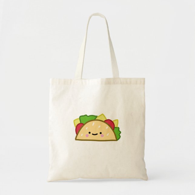 Bolsa Tote Ilustração tirada mão dos desenhos animados do (Frente)