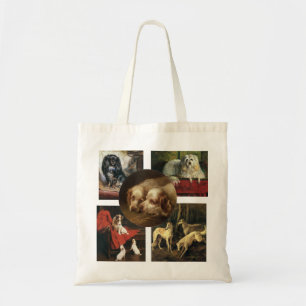 Bolsa Tote Ilustrações Antigas de Cães e Cachorrinhos!