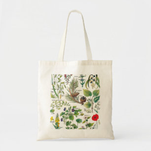 Bolsa Tote Ilustrações botânicas - plantas de Larousse