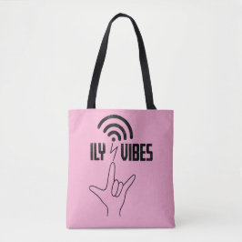 Bolsa Tote ILY Vibes - Design ASL 