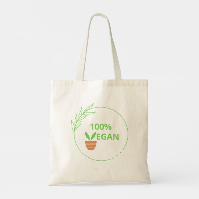 Bolsa Tote Image for vegans. (Verso)
