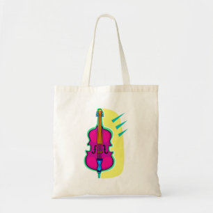 Bolsa Tote Imagem baixa ereta do gráfico do abstrato do roxo