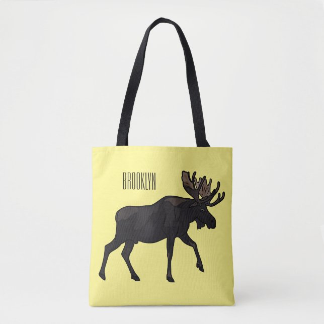 Bolsa Tote Imagem de desenho animado (Frente)