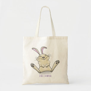 Bolsa Tote Imagem de desenho animado de coelho bonito