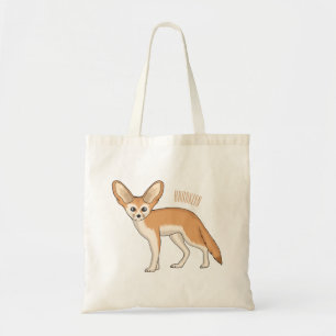 Bolsa Tote Imagem de desenho animado de fennec fox