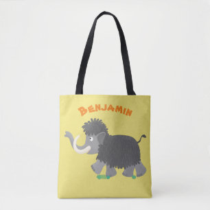 Bolsa Tote Imagem de desenho animado de mamute boazona