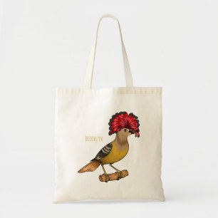 Bolsa Tote Imagem de desenho animado real de aves apanhadoras