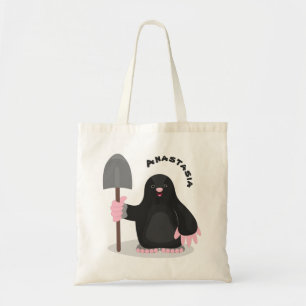 Bolsa Tote Imagem de desenhos animados alegres e bonitos