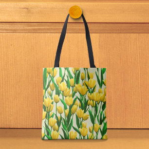 Bolsa Tote Imagem de Tulipas Amarelas Nº 2