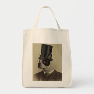 Bolsa Tote Imagem de um terrier Dapper de Boston