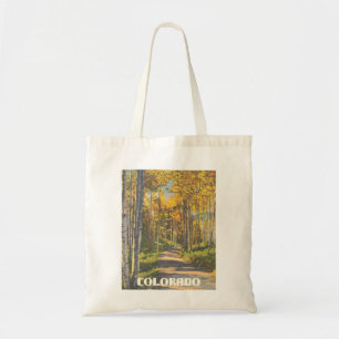 Bolsa Tote Imagem de Vintage do Colorado Aspen Trees