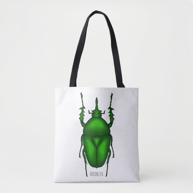 Bolsa Tote Imagem do inseto Mecynorhina torquata (Frente)