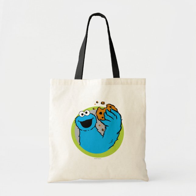Bolsa Tote Imagem do Monstro dos Cookies (Frente)