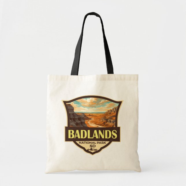 Bolsa Tote Imagem do Parque Nacional de Badlands (Frente)