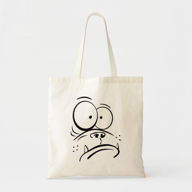 Bolsa Tote Imagem engraçada de desenho animado (Frente)