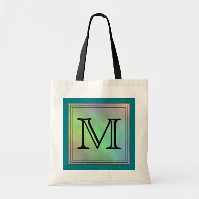 Bolsa Tote Imagem feita sob encomenda impressa do monograma (Frente)