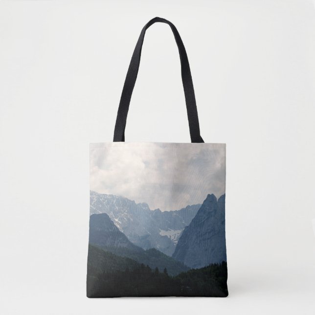 Bolsa Tote Imagem natural do País das Montanhas Alpinas (Frente)