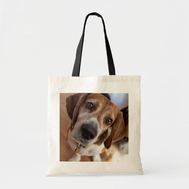 Bolsa Tote Imagem Personalizada de Cão Cachorro Cachorro (Frente)
