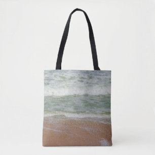 Bolsa Tote Imagem tropical natural do Mar de Água da Areia de