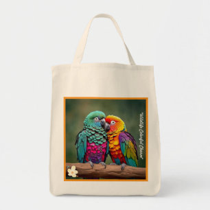 Bolsa Tote "Imagens do Papagaio Incrível"