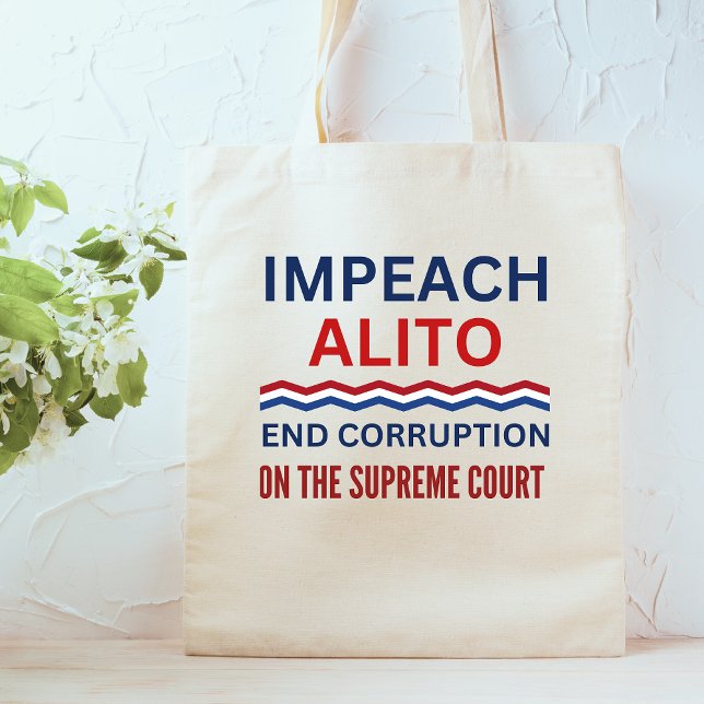 Bolsa Tote Impeach Samuel Alito Supremo Tribunal (Criador carregado)