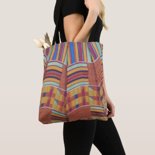 Bolsa Tote Impressão africano da grande sacola do mantimento