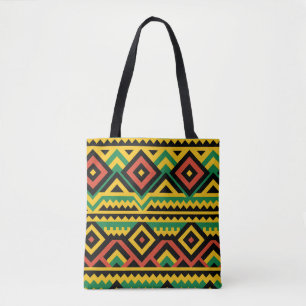 Bolsa Tote Impressão Africano Negrito