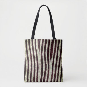 Bolsa Tote Impressão animal das listras exóticas da zebra d