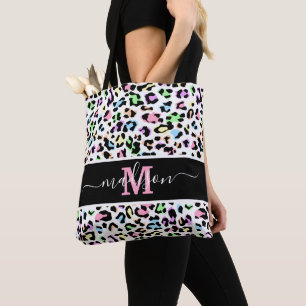 Bolsa Tote Impressão Animal Leopard Trendy Monograma